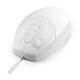 Accuratus AccuMed Mouse - IP68 medical mouse (White) Wired mouse - right handed - 5 buttons - fully sealed, 100% waterproof IP68 standard with durable hard silicone body - White