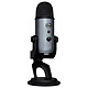 Blue Microphones Yeti Gris Lunaire Microphone à 3 capsules électrostatiques - directivité multiple - USB - sortie casque