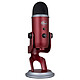 Blue Microphones Yeti Rouge Satin Microphone à 3 capsules électrostatiques - directivité multiple - USB - sortie casque