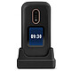 Doro 6060 Noir Téléphone 2G Compatible Appareils Auditifs (HAC) - Ecran 2.8" 240 x 320 - 1000 mAh