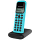Alcatel D285 Turquoise Téléphone sans fil avec fonctions mains libres