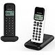 Alcatel D285 Voice Duo Blanc et Noir Téléphone sans fil avec fonctions mains libres et répondeur + combiné supplémentaire