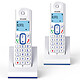 Alcatel F630 Duo Azul Juego de dos teléfonos inalámbricos con función de manos libres