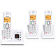 Alcatel F630 Trio Voice Grigio Telefono cordless con funzioni vivavoce e segreteria telefonica + 2 portatili aggiuntivi