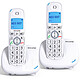 Alcatel XL585 Duo Blanc Lot de deux téléphones sans fil avec fonctions mains libres