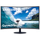 Samsung 27" LED - C27T550FDU 1920 x 1080 pixels - 4 ms (gris à gris) - Format large 16/9 - Dalle VA incurvée - FreeSync - VGA/HDMI/DisplayPort - Haut-parleurs - Noir