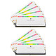 Corsair Dominator Platinum RGB 128 Go (8 x 16 Go) DDR4 3200 MHz CL16 - Blanc Kit Octo Channel 8 barrettes de RAM DDR4 PC4-25600 - CMT128GX4M8C3200C16W
