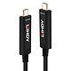 Lindy Câble Hybride Fibre Optique USB Type C Vidéo (5 m) Cordon USB Type C mâle/mâle - Câble cuivre/fibre optique - 5 mètres - résolution maximale 3840 x 2160 @ 60Hz