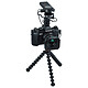 Olympus E-M5 Mark III Noir + 12 mm Noir Vlogger Kit Kit complet pour vlogging avec boîtier hybride E-M5 MK III, objectif grand-angle 12mm f/2, enregistreur audio, trépied et monture anti-choc
