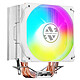 Abkoncore CT405W Ventilateur de processeur LED RGB PMW 120 mm pour socket Intel et AMD