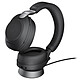 Jabra Evolve2 85 Link380C MS Stéréo + Charge Micro-casque sans fil stéréo professionnel - Bluetooth - réduction de bruit active - USB-C - certifié Microsoft Skype - socle de charge