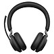 Jabra Evolve2 65 Link380A CPU Stereo Black Professional Wireless Stereo Headset - Bluetooth - USB-A - UC Certified