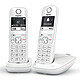 Gigaset AS690 Duo Blanc Lot de 2 téléphones sans fil - mains-libres - répertoire 100 contacts