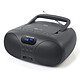 Muse MD-208 DB Black Portable radio with CD player and FM/DAB tuner