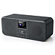 Muse M-122 DBT Radio-réveil stéréo FM/DAB+ avec Bluetooth 5.0, double alarme et fonction snooze