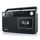 Muse M-152 RC Portable FM radio with cassette player, built-in microphone and auxiliary input
