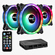 Aerocool Duo 12 Pro 3-pack Pack of 3 120 mm box fans with ARGB LED controller