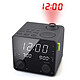 Muse M-189 P Radio-réveil FM avec double affichage LED, double alarme, fonction snooze et projection de l'heure