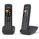 Gigaset C575 Duo Noir Lot de 2 téléphones sans fil - mains-libres - répertoire 200 contacts - compatible babyphone