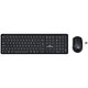 Bluestork Easy Slim Pack (Black) Multi-media keyboard set (French AZERTY) 3-button optical mouse