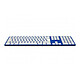Bluejour CTRL Mac Rev 1.0 (blue 12) USB/Bluetooth wireless keyboard - rechargeable - flat chiclet keys - aluminium frame - French AZERTY