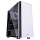 Zalman R2 White Medium tower case with tempered glass side panel and 120mm RGB fan