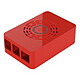 Custodia per Raspberry Pi 4 Modello B con pulsante di accensione (Rosso)