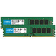 Crucial DDR4 16 GB (2 x 8 GB) 3200 MHz CL22 Kit de doble canal de RAM DDR4 PC4-25600 - CT2K8G4DFRA32A