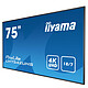 Avis iiyama 74.5" LED - ProLite LH7542UHS-B1