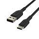 Cable USB-A a USB-C de alta resistencia de Belkin (negro) - 1m a bajo precio
