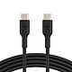 Cable USB-C a USB-C de Belkin (negro) - 2m Cable de carga y sincronización de 2 m de USB-C a USB-C - Negro