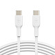 Belkin USB-C to USB-C Cable (white) - 2m 2m USB-C to USB-C Charging and Sync Cable - White