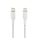 Opiniones sobre 2 cables USB-C a USB-C reforzados Belkin (blanco) - 2 m