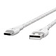 Comprar Belkin DuraTek Plus USB-C a USB-A con correa de cierre (blanco) - 1,2 m