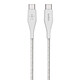 Nota Belkin Boost Charge USB-C a USB-C con cinturino di chiusura (bianco) - 1,2 m