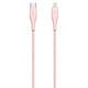 Nota Belkin USB-C Boost Charge DuraTek con connettore Lightning e cinturino di chiusura (rosa) - 1,2 m