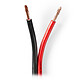 Nedis Speaker Cable 2 x 2.5 mm - 100 mtrs Speaker cable 2 x 2.5 mm - 100 mtrs - Red/black sheath