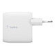 Avis Belkin Boost Charge Chargeur secteur 2 ports USB-A 24 W (Blanc)