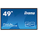 iiyama 48.5" LED - ProLite LH4946HS-B1 1920 x 1080 pixels 16:9 - IPS - 1100:1 - 12 ms - Android OS - HDMI/DisplayPort/DVI - Ethernet - Haut-parleurs intégrés - 24/7 - Noir