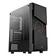 Aerocool Menace Saturn FRGB v2 Medium tower case with RGB backlighting, mesh front and tempered glass centre
