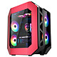 Abkoncore AL1000 Red Full Tower PC case with tempered glass panels and ARGB lighting