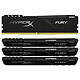 HyperX Fury 64 GB (4 x 16 GB) DDR4 2400 MHz CL15 Kit de 4 tiras de memoria RAM PC4-19200 DDR4 de cuatro canales - HX424C15FB4K4/64