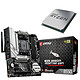 Kit Upgrade PC AMD Ryzen 9 3900 MSI MAG B550M MORTAR WIFI Carte mère Socket AM4 AMD B550 +AMD Ryzen 9 3900 (3.1 GHz / 4.3 GHz) 