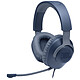 JBL Quantum 100 Blue Wired circum-aural headset for gamers - Removable microphone - 3.5 mm jack - PC / Mac / Consoles / Mobile compatible