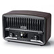 Muse M-135 DBT Radio-réveil stéréo FM/DAB+ avec Bluetooth, port USB, entrée auxiliaire, double alarme et fonction snooze