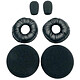Kit de cojines BlueParrott B250-XT/XTS Kit de recambio con almohadillas de polipiel, almohadillas de espuma y copas de micrófono para los auriculares B250-XT/XTS