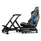 Next Level Racing GTtrack PlayStation Edition Asiento de carreras y chasis bajo licencia oficial de PlayStation - totalmente ajustable - marco de acero - soportes de volante y pedalier - arnés - compatible con todos los volantes y pedales