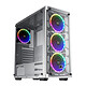 Xigmatek Venom X Artic Medium tower case with tempered glass shelves and RGB backlighting