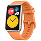 Huawei Watch Fit Orange Smartwatch - waterproof 50 m - 1.64" AMOLED touch screen - 280 x 456 pixels - 4 Gb - Bluetooth 5.0 - 180 mAh - 10 days autonomy - silicone strap