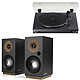 Teac TN-180BT Black Jamo S 801 PM Black 3 speed turntable (33-45-78 rpm) with integrated preamp and Bluetooth Wireless compact library speaker - 60W RMS - RCA/Optical/USB - Bluetooth (per pair)